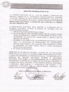 Boletin Informativo Nro 6 (Comision Electoral)