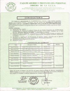 CRONOGRAMA DE ASAMBLEAS 2016